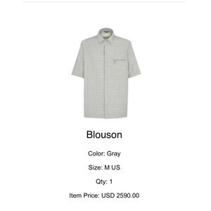Men’s Fendi Blouse